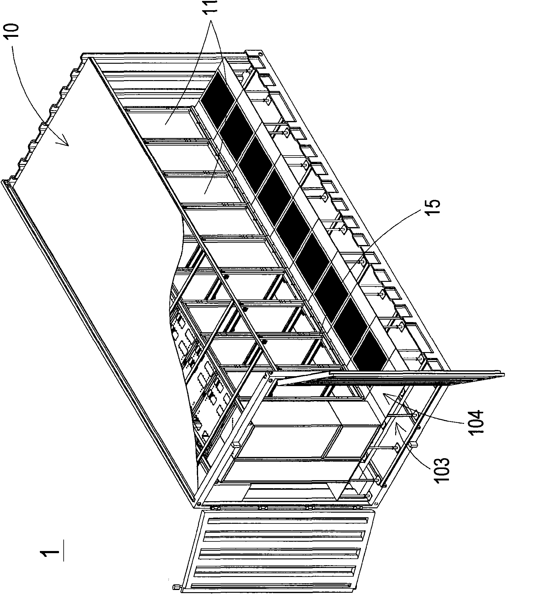 System and method for adjusting environment of portable data center