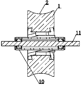 Winding and unwinding wheel device for unshielded twisted pairs