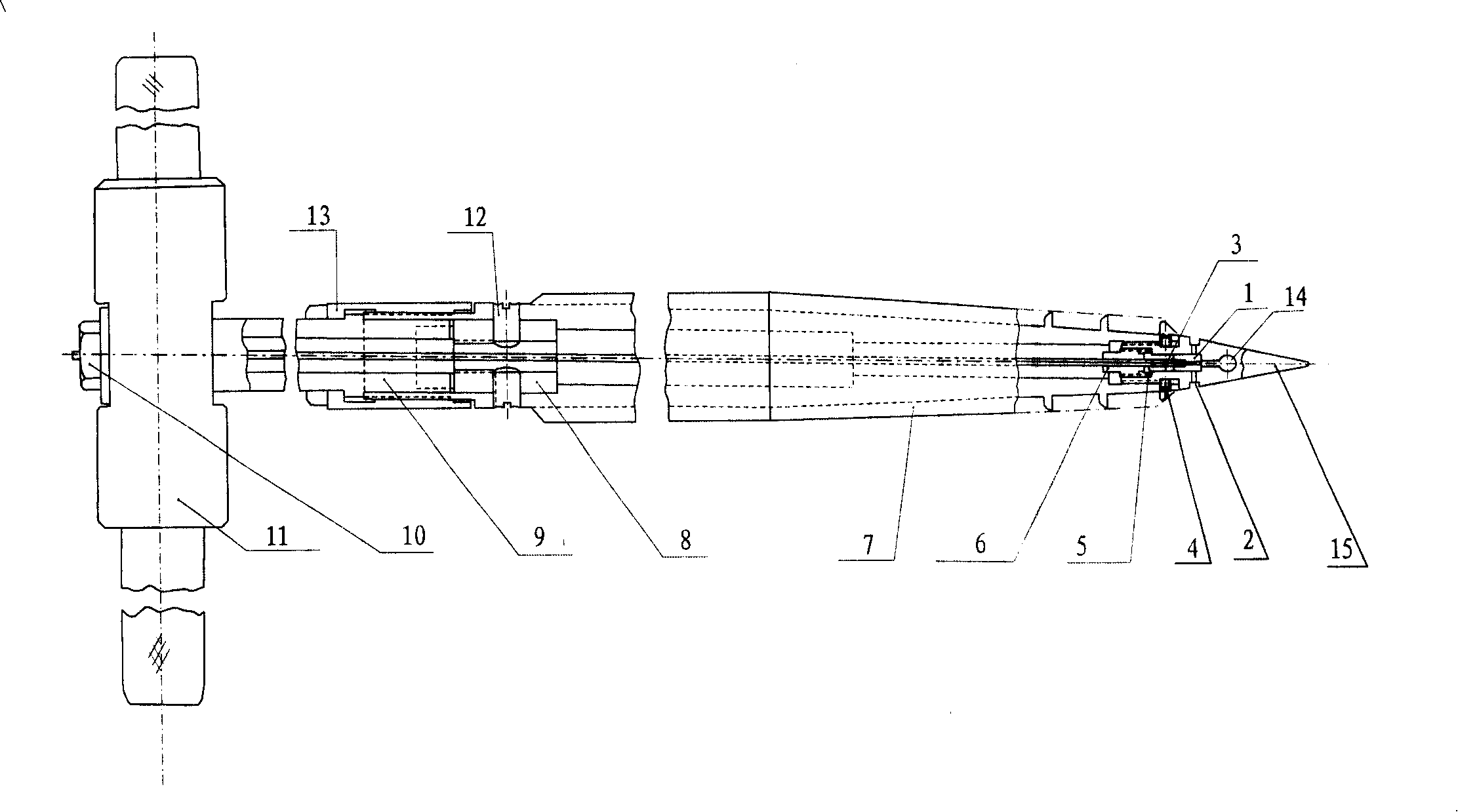 Underground gas collection spiral drill