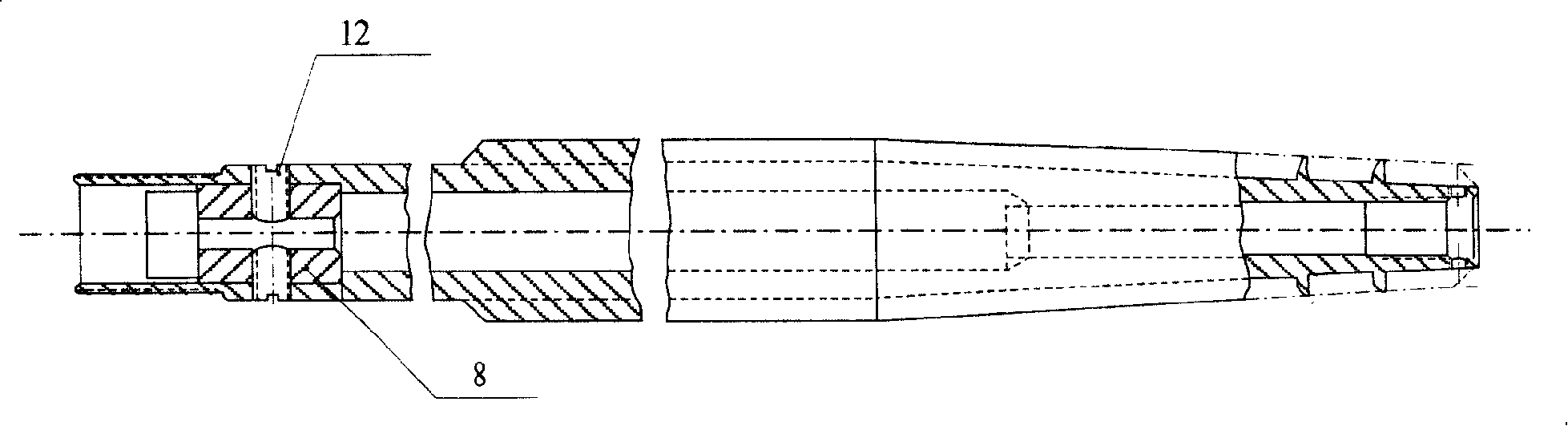 Underground gas collection spiral drill