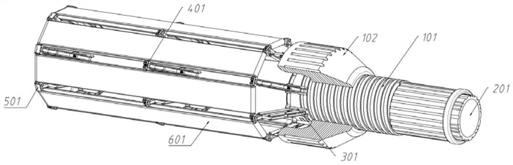 Sampling device for early screening of cervical cancer