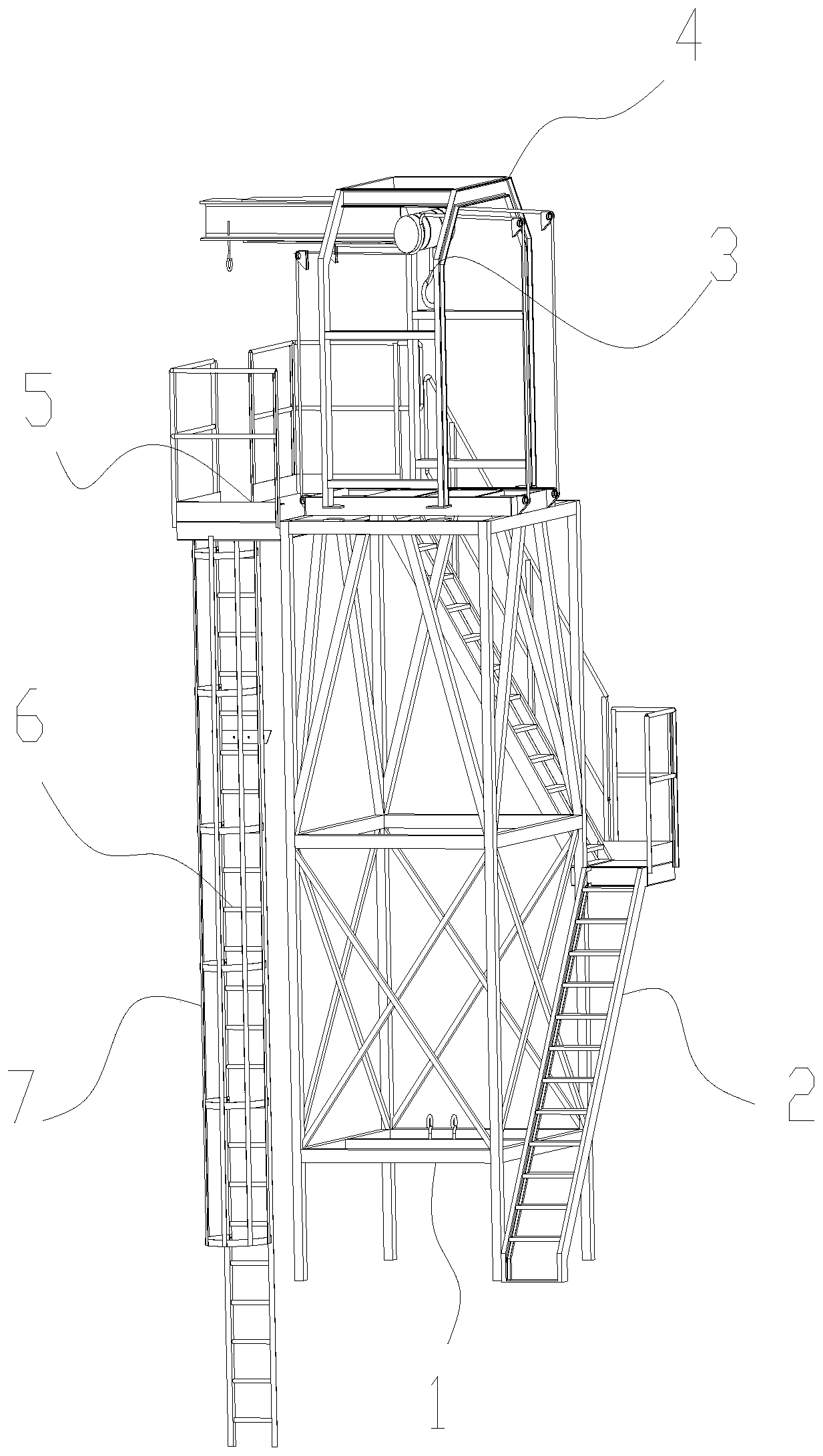 Safety ladder for evacuation