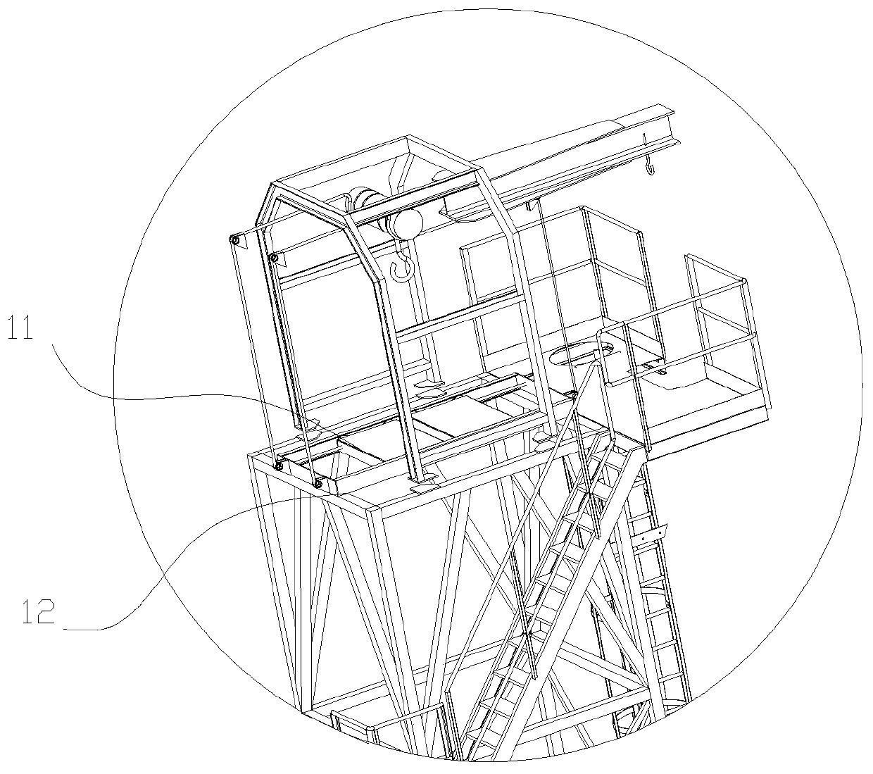 Safety ladder for evacuation