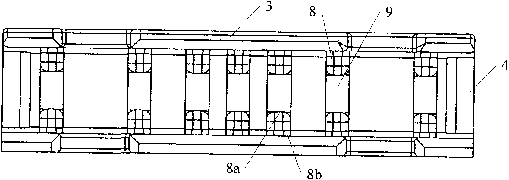 Fixture used for testing thickness and deflection of battery and test method by using same