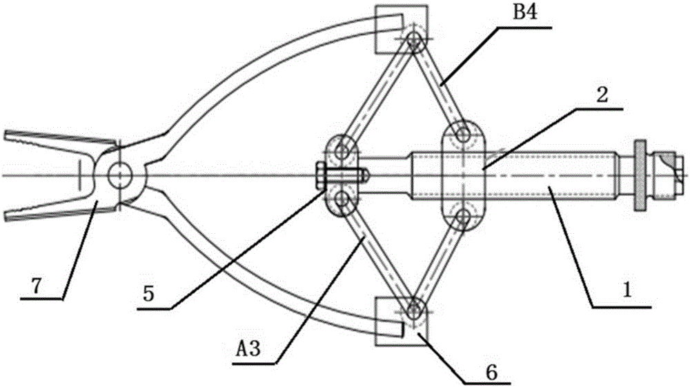 Straight vertical pin clamp