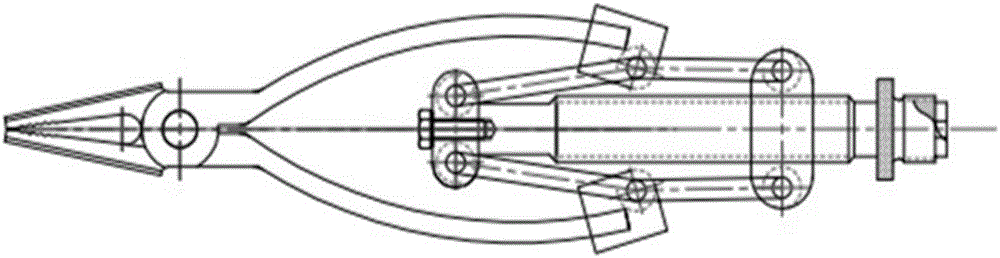 Straight vertical pin clamp