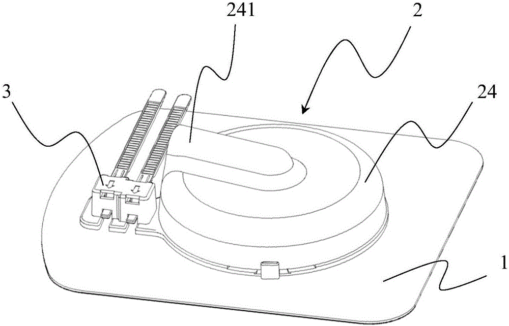 Conduit fixing device and fixing method