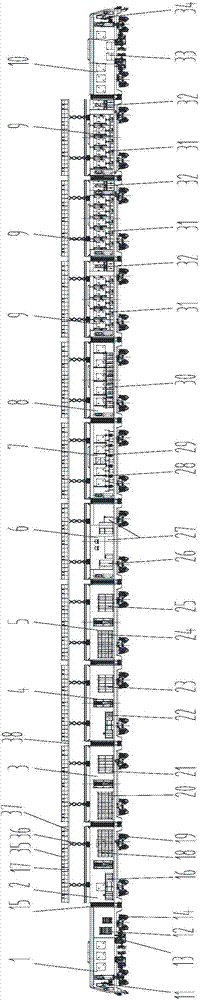 Electrified railway contact network overhaul train