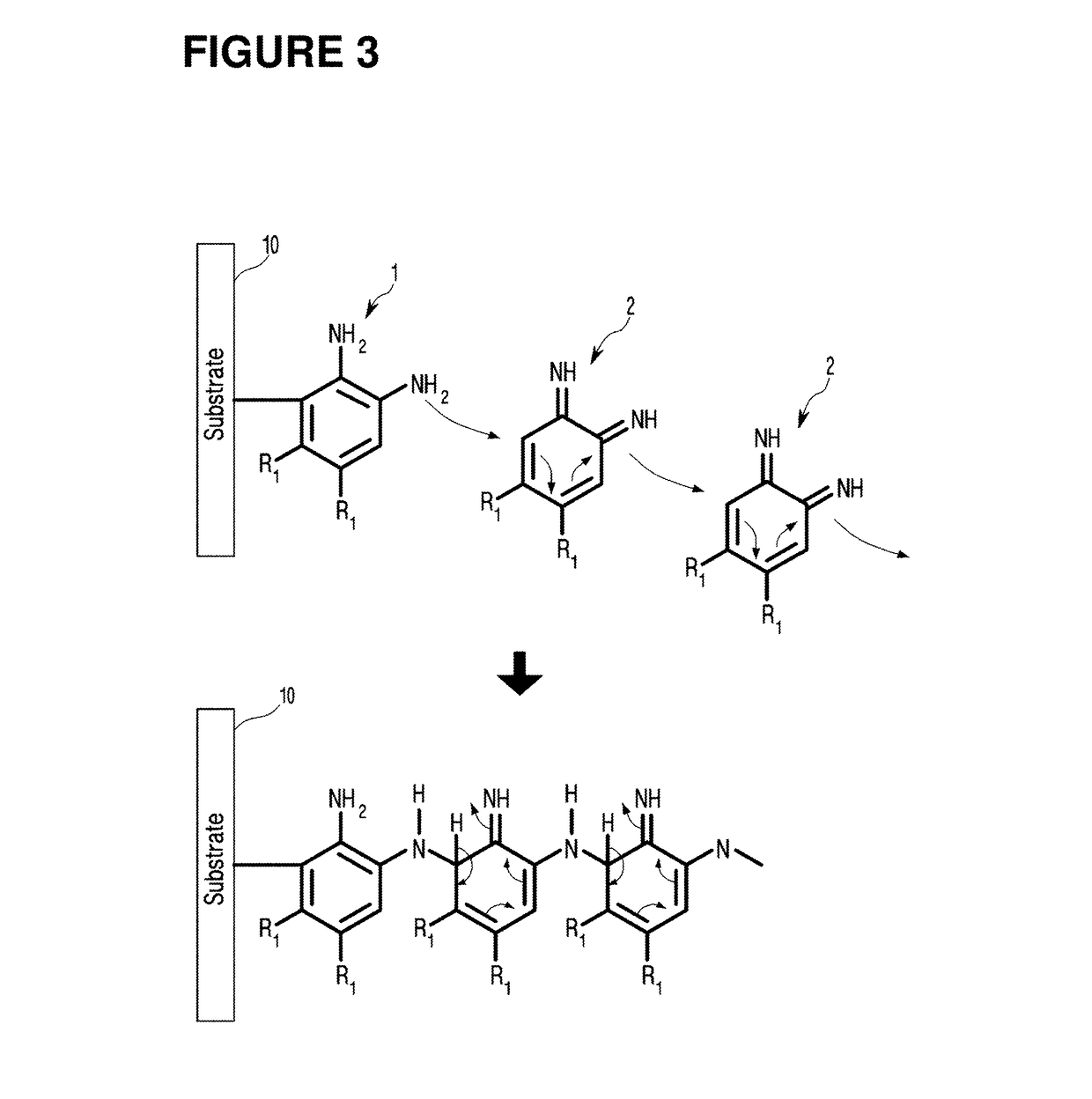 Substrate-independently surface-coated polymer by aromatic-amine compound and coating method thereof