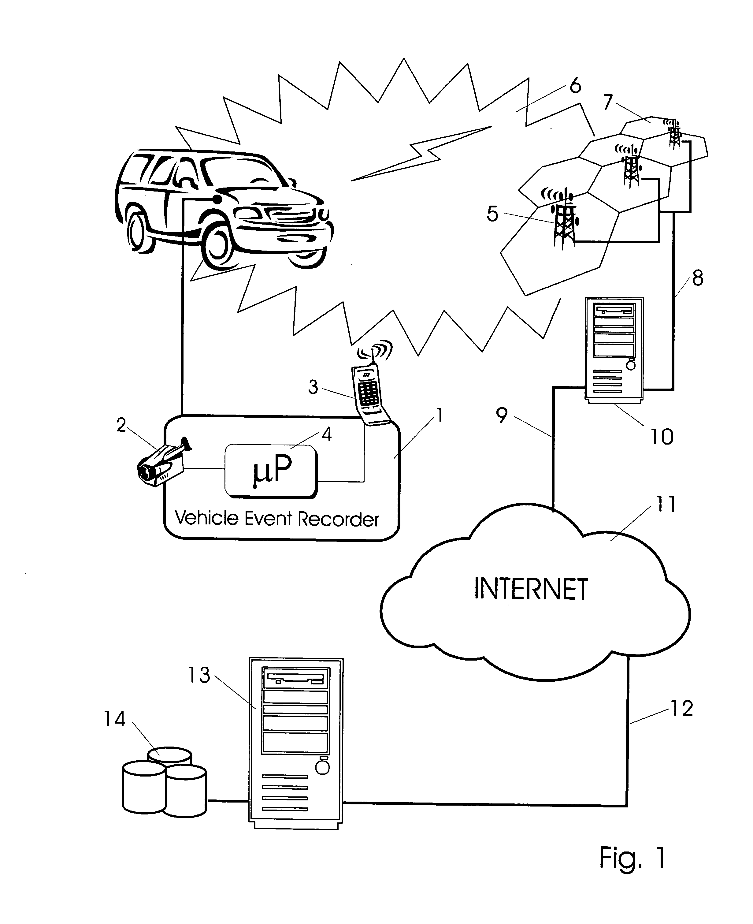 Vehicle event recorder systems and networks having integrated cellular wireless communications systems