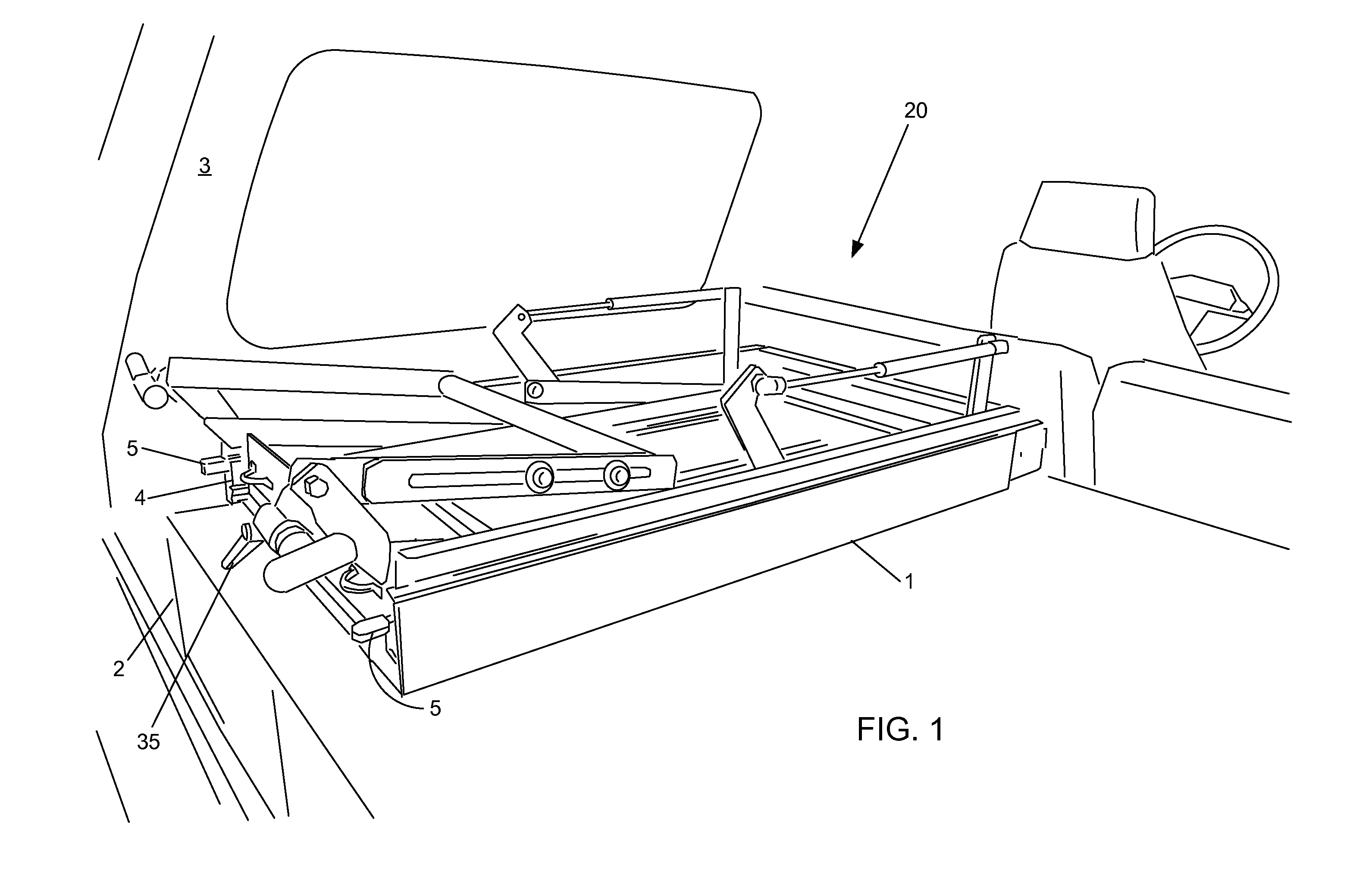 Automobile luggage compartment storage device