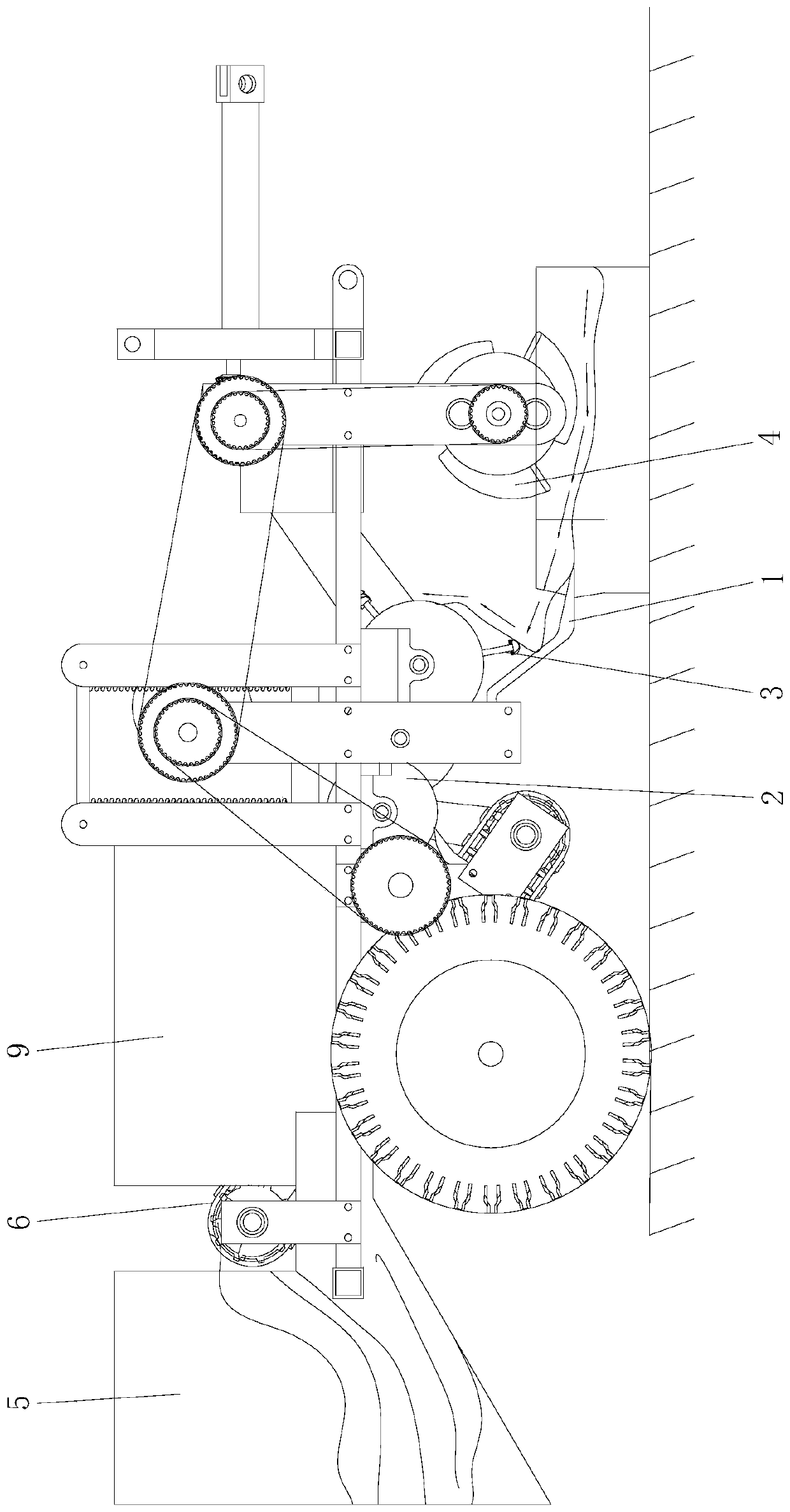 Farmland residual film recovery machine