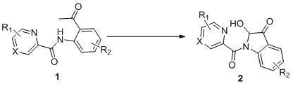 A kind of synthetic method of 2-hydroxyl-indol-3-ketone compound