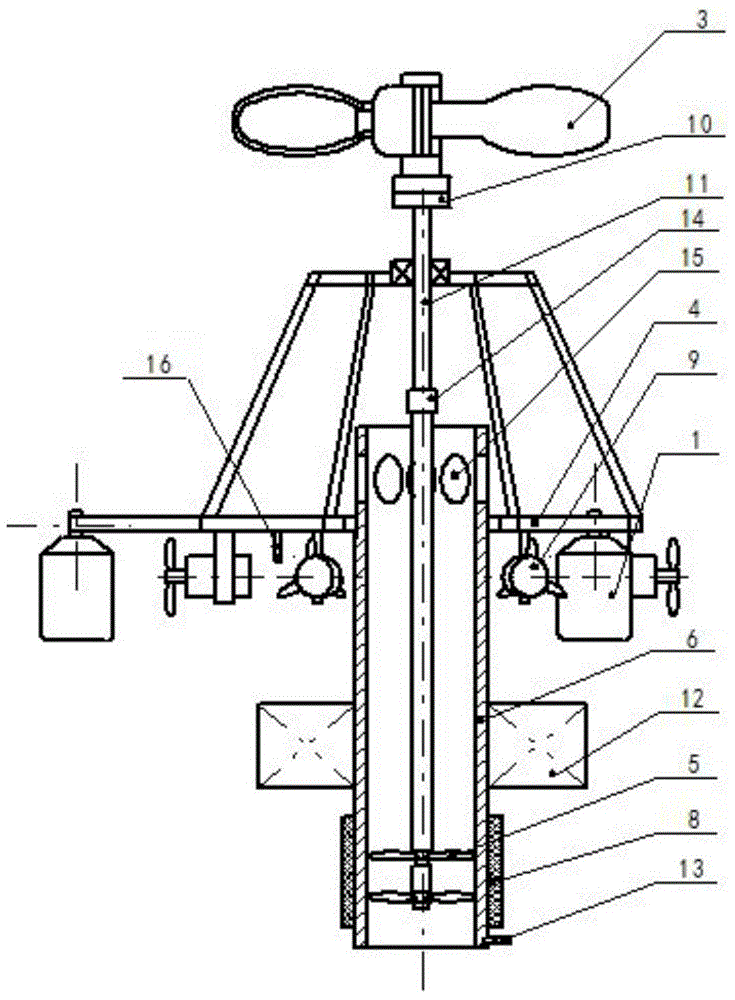 Wind energy and solar energy driven intelligent water treatment river landscape device