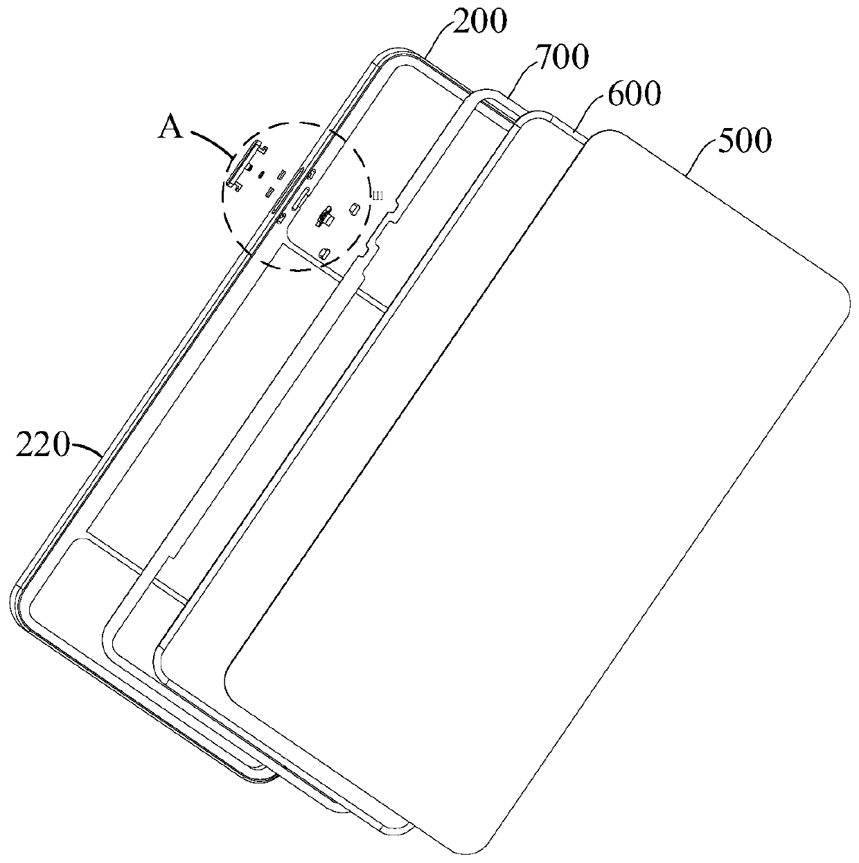 Shell assembly, electronic equipment and assembling method of shell assembly