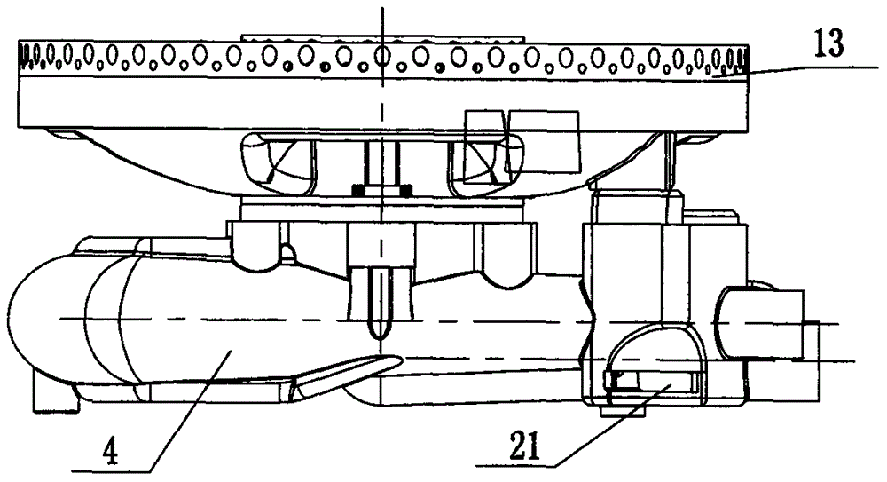 Burner for gas cooker