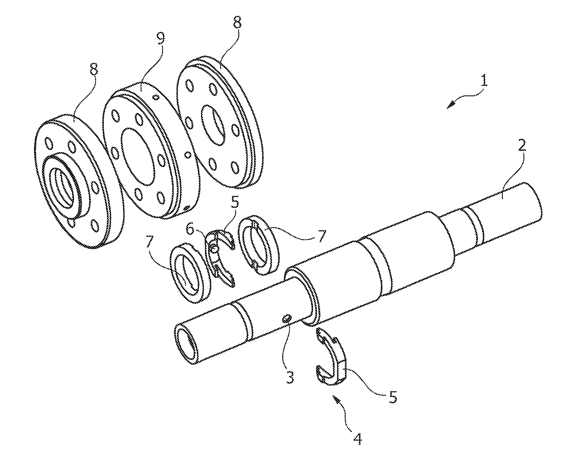 Bearing system for a rotary anode of an X-ray tube