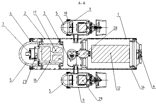 Anti-explosion submersible for mine