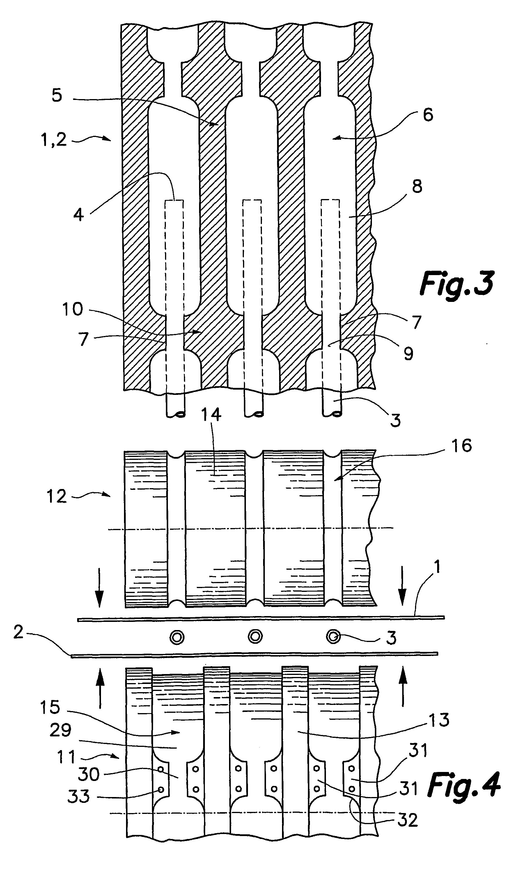 Process and machine for packing pasty, liquid or semiliquid products