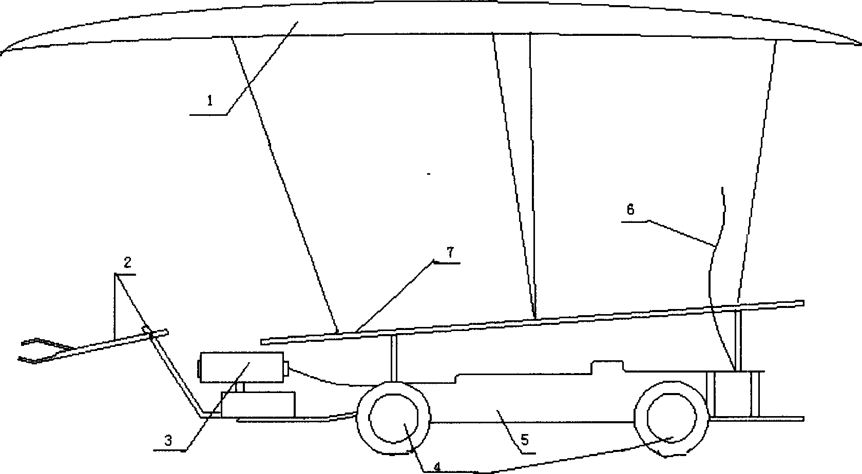 Loading method of star landing vehicle and equipment for landing