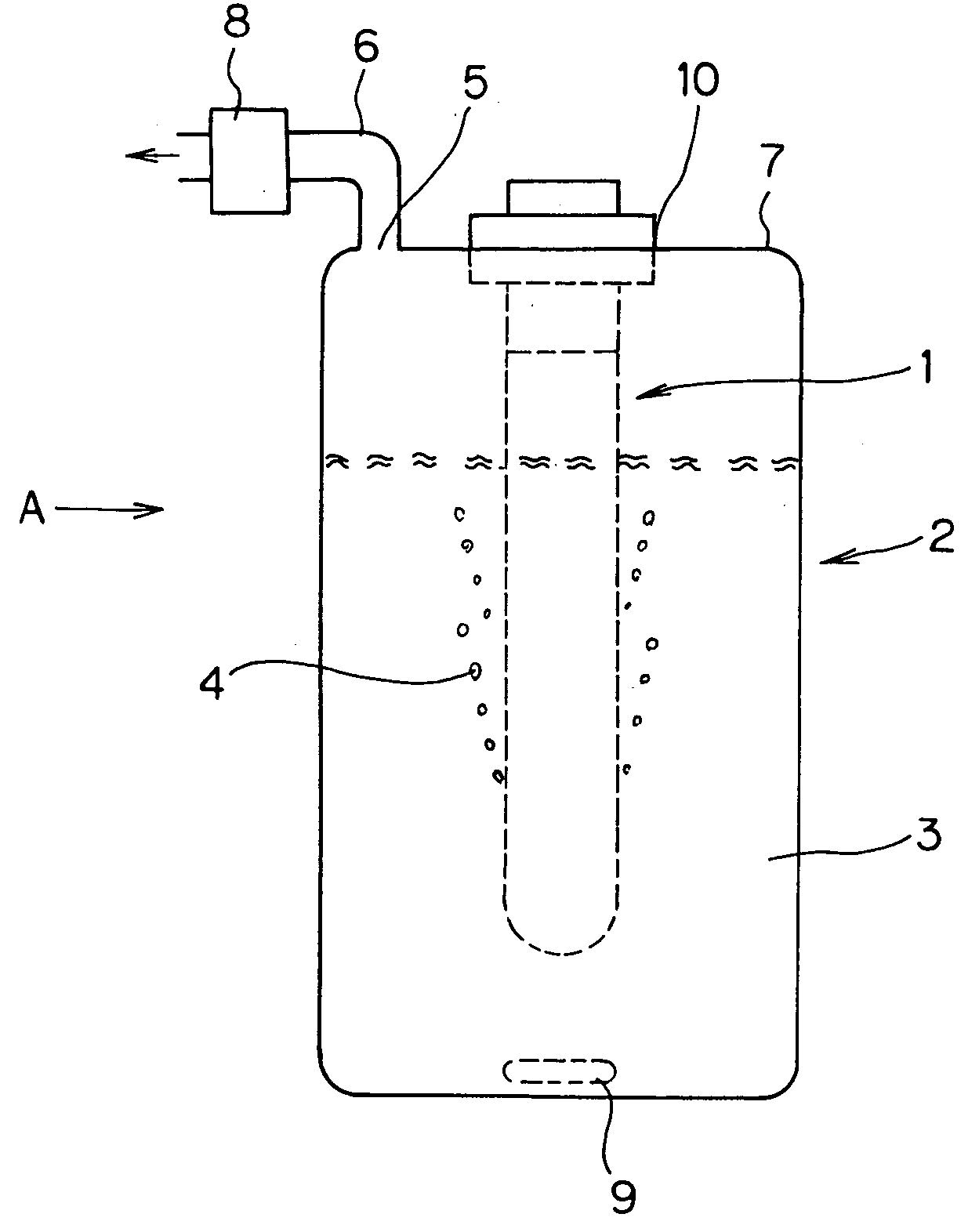 Decomposition apparatus of organic compound, decomposition method thereof, excimer UV lamp and excimer emission apparatus