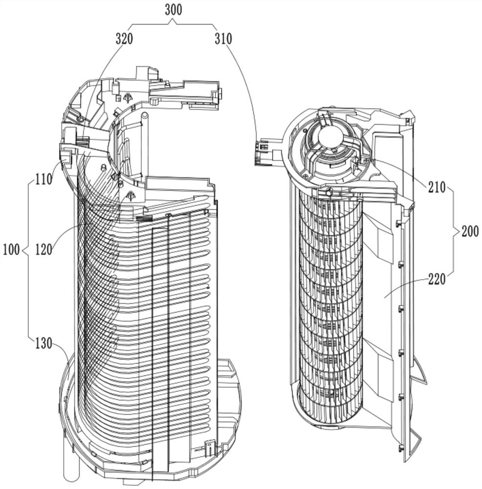 Cabinet air conditioner and air conditioner with same