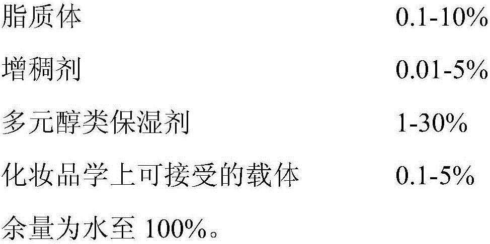 Skin whitening toning lotion containing lipidosome and preparation method thereof