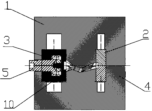 Method and device for forming parts of conical rubber tube