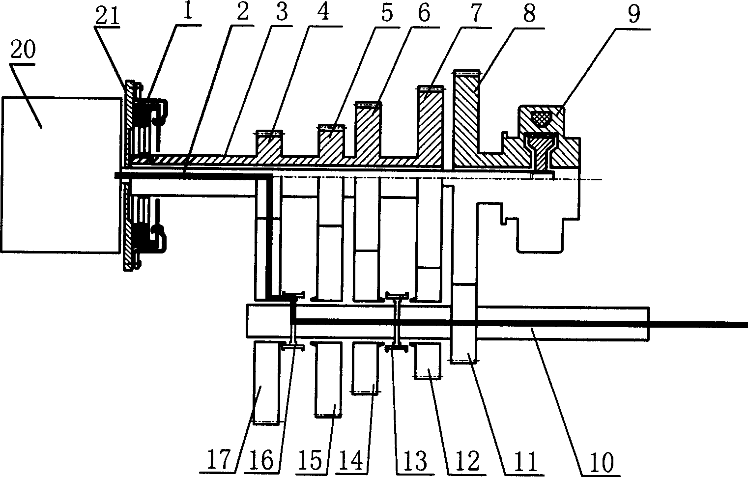 Automatic transmission with power compensation