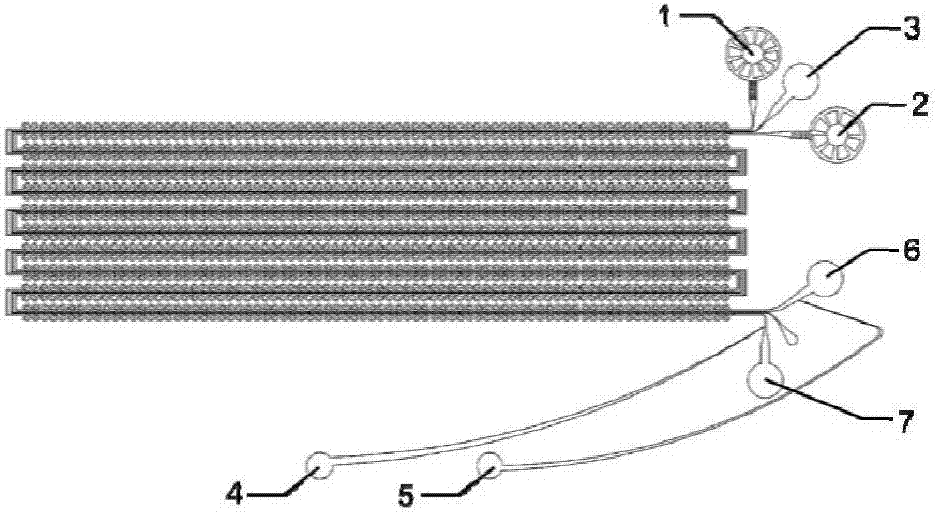 Method for high-throughput analysis of single cell inclusions by using paired micro-fluidic chip