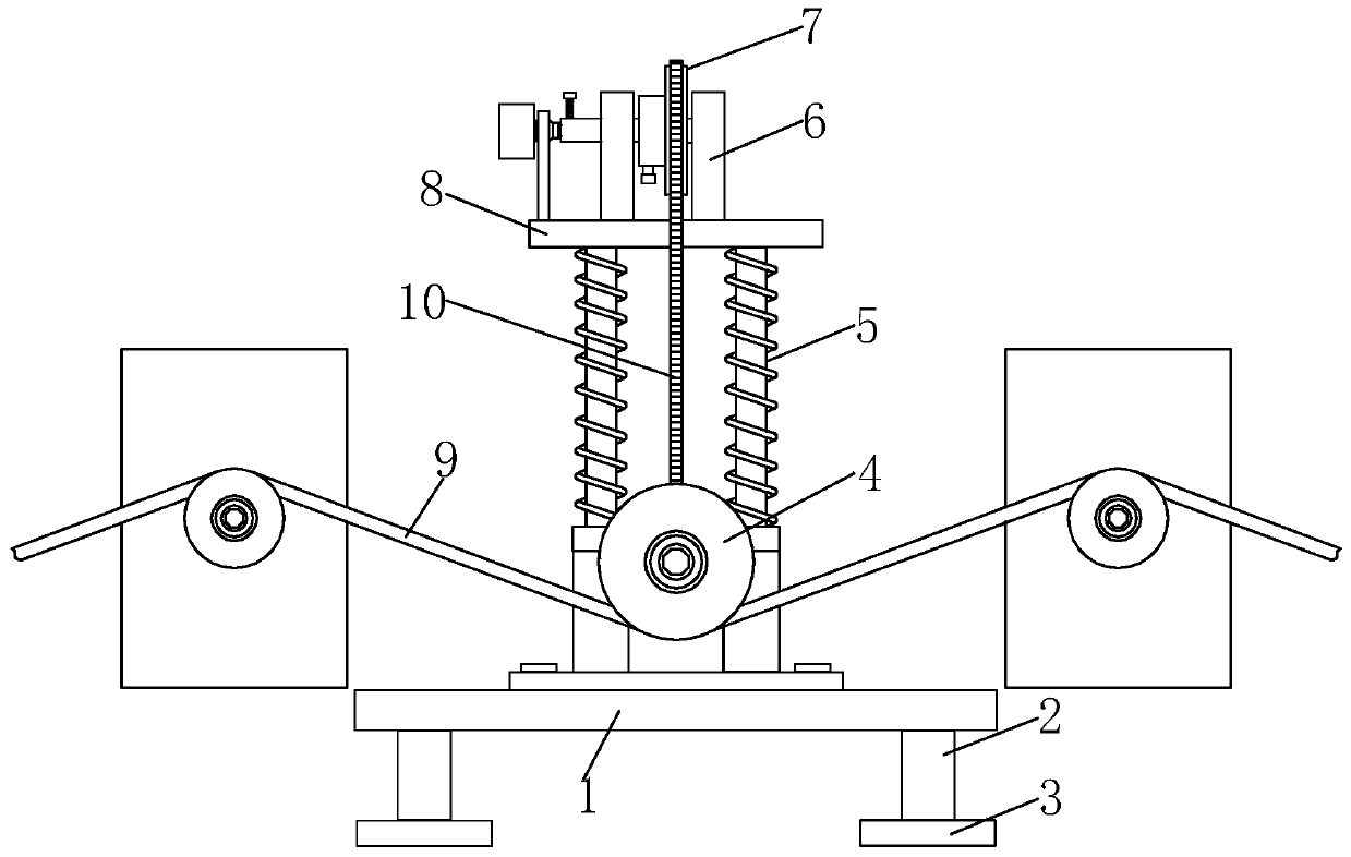 Constant tension adjusting device for wire processing