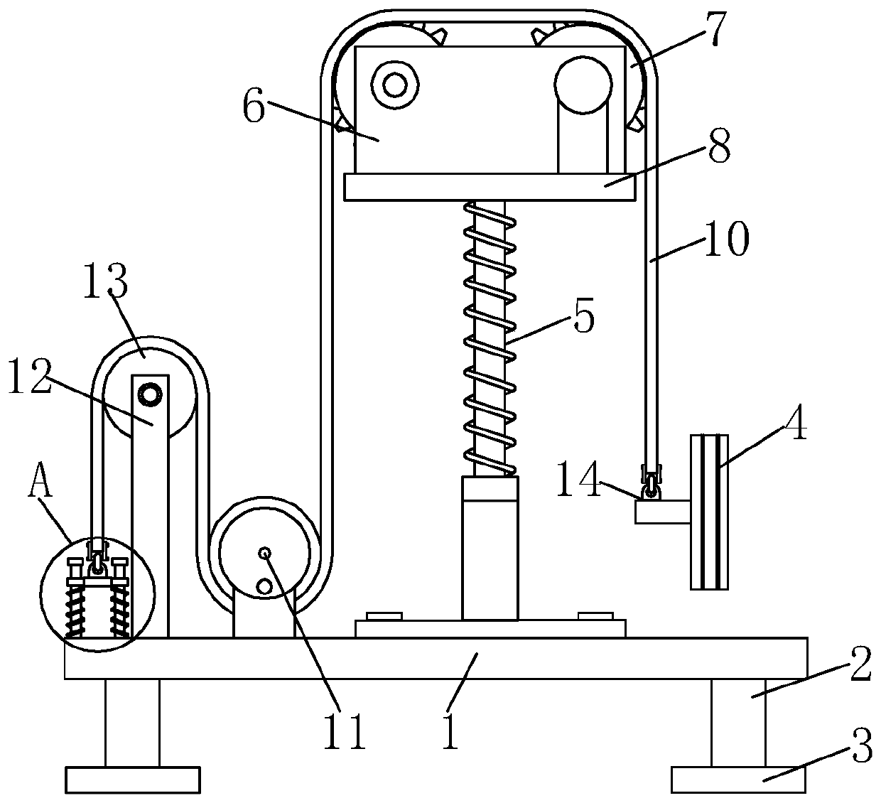 Constant tension adjusting device for wire processing