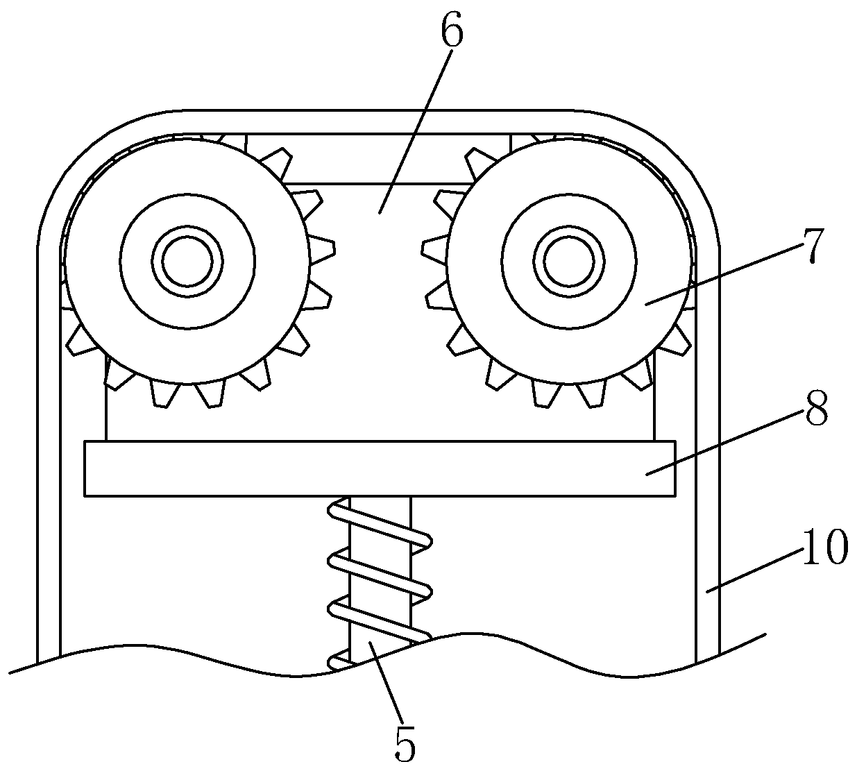 Constant tension adjusting device for wire processing