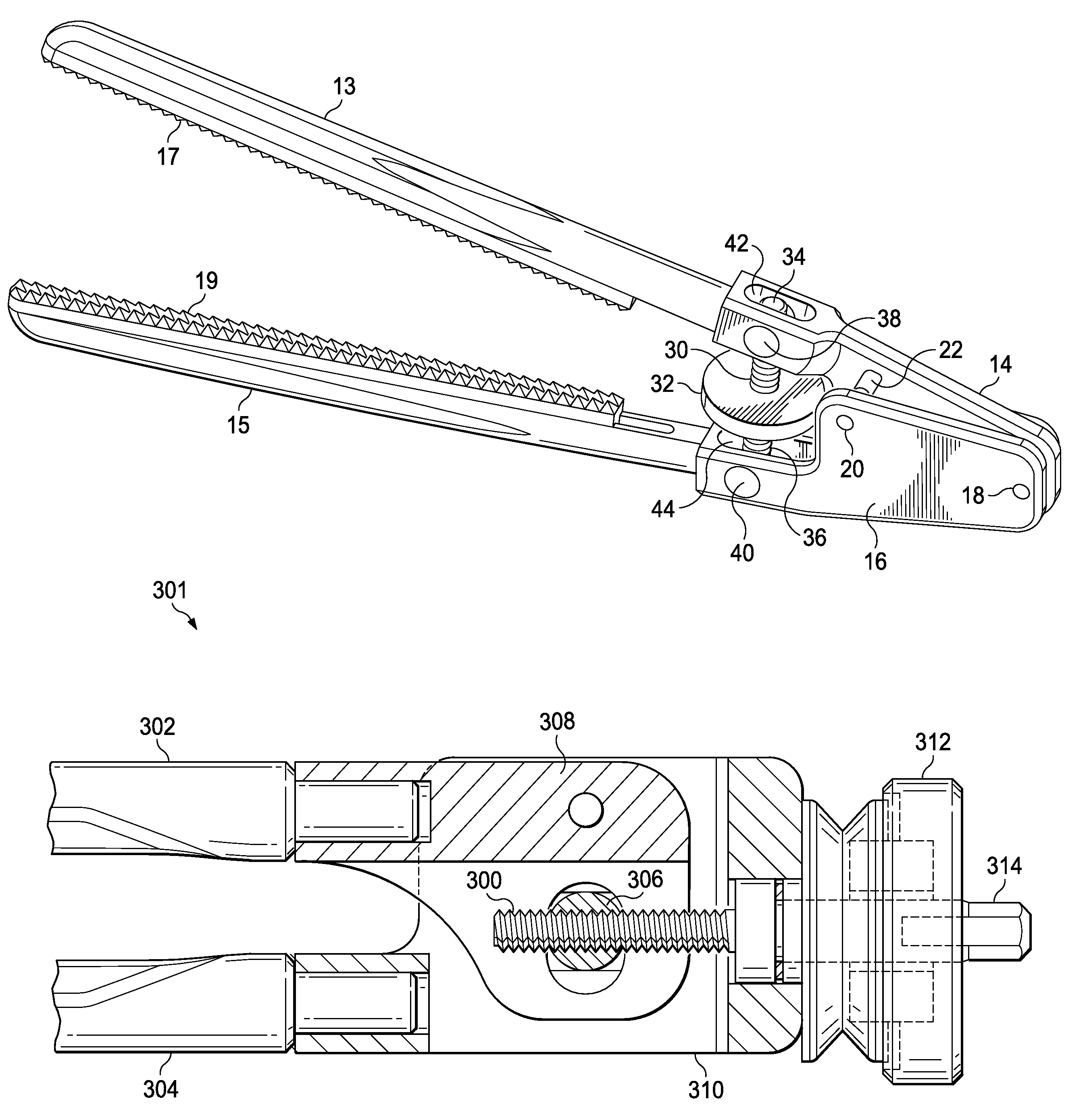 Handleless clamping device