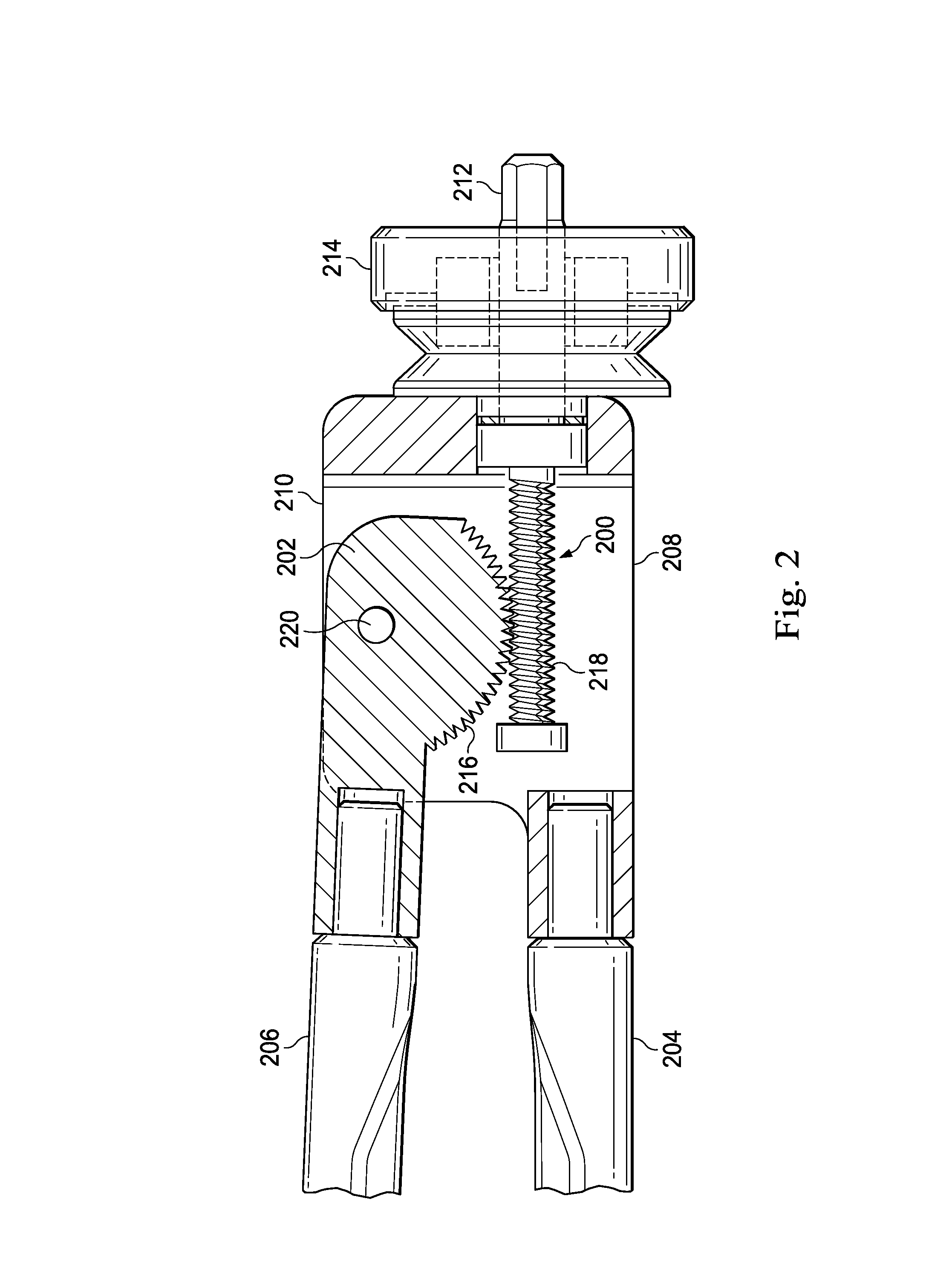 Handleless clamping device