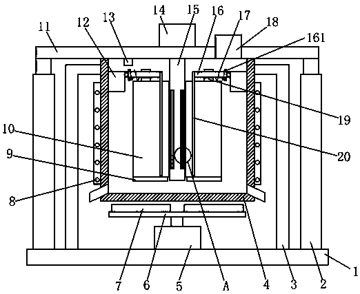 Novel material hot melting device