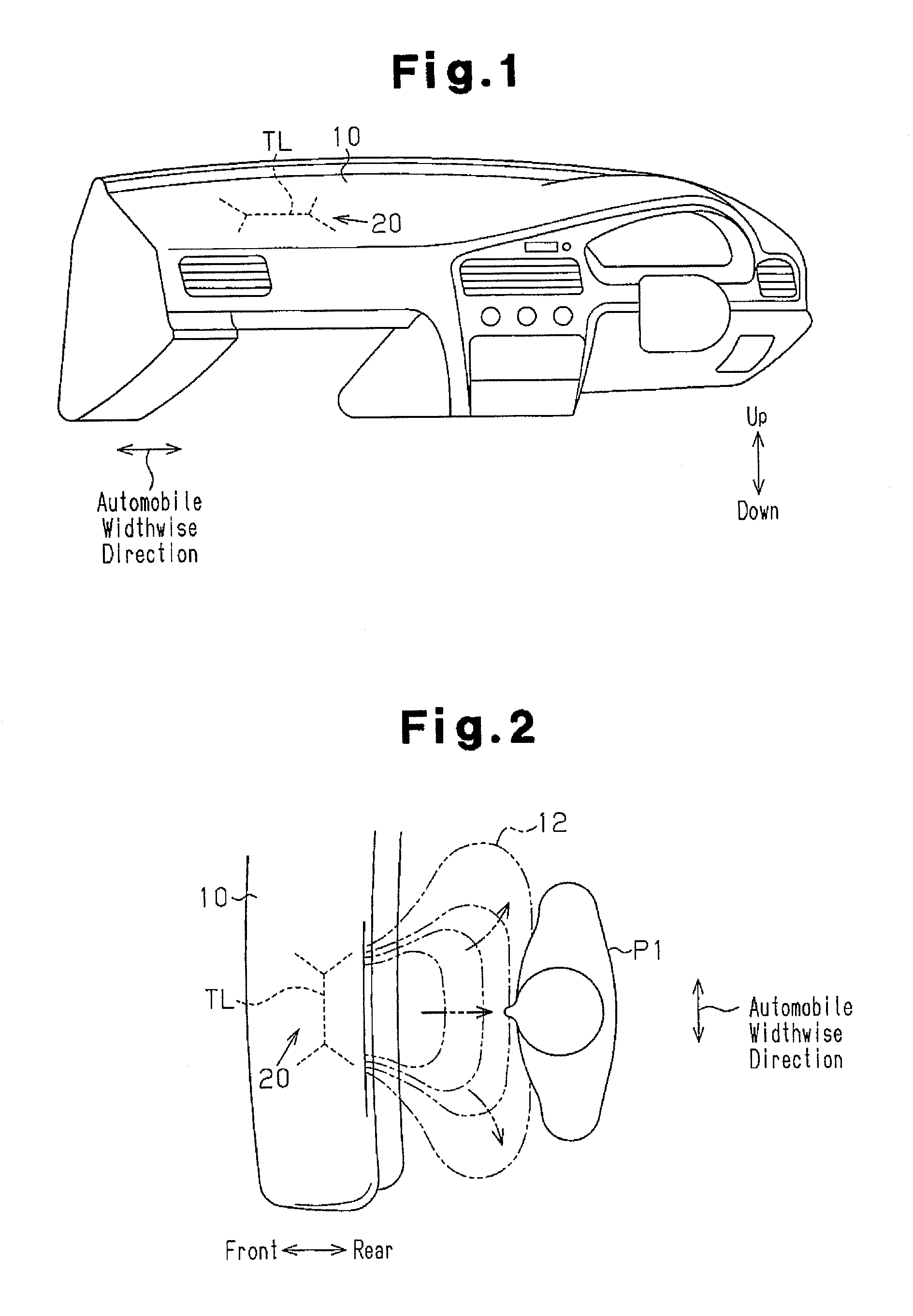 Automobile airbag door