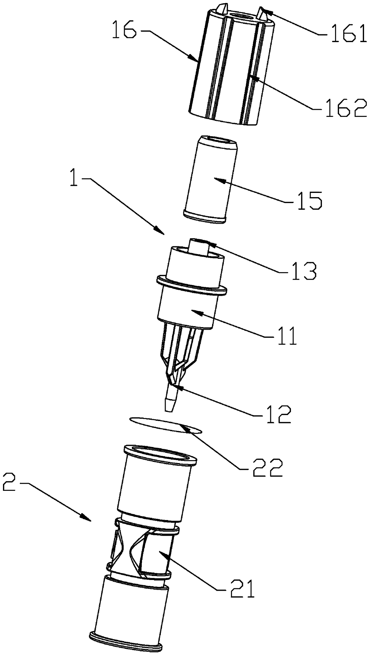 A quantitative sampling device