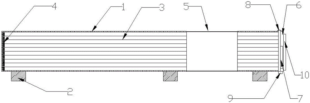 Container for conveniently conveying and depositing aluminum profiles