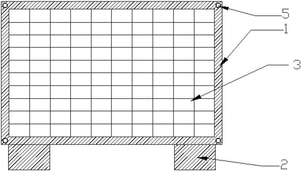 Container for conveniently conveying and depositing aluminum profiles