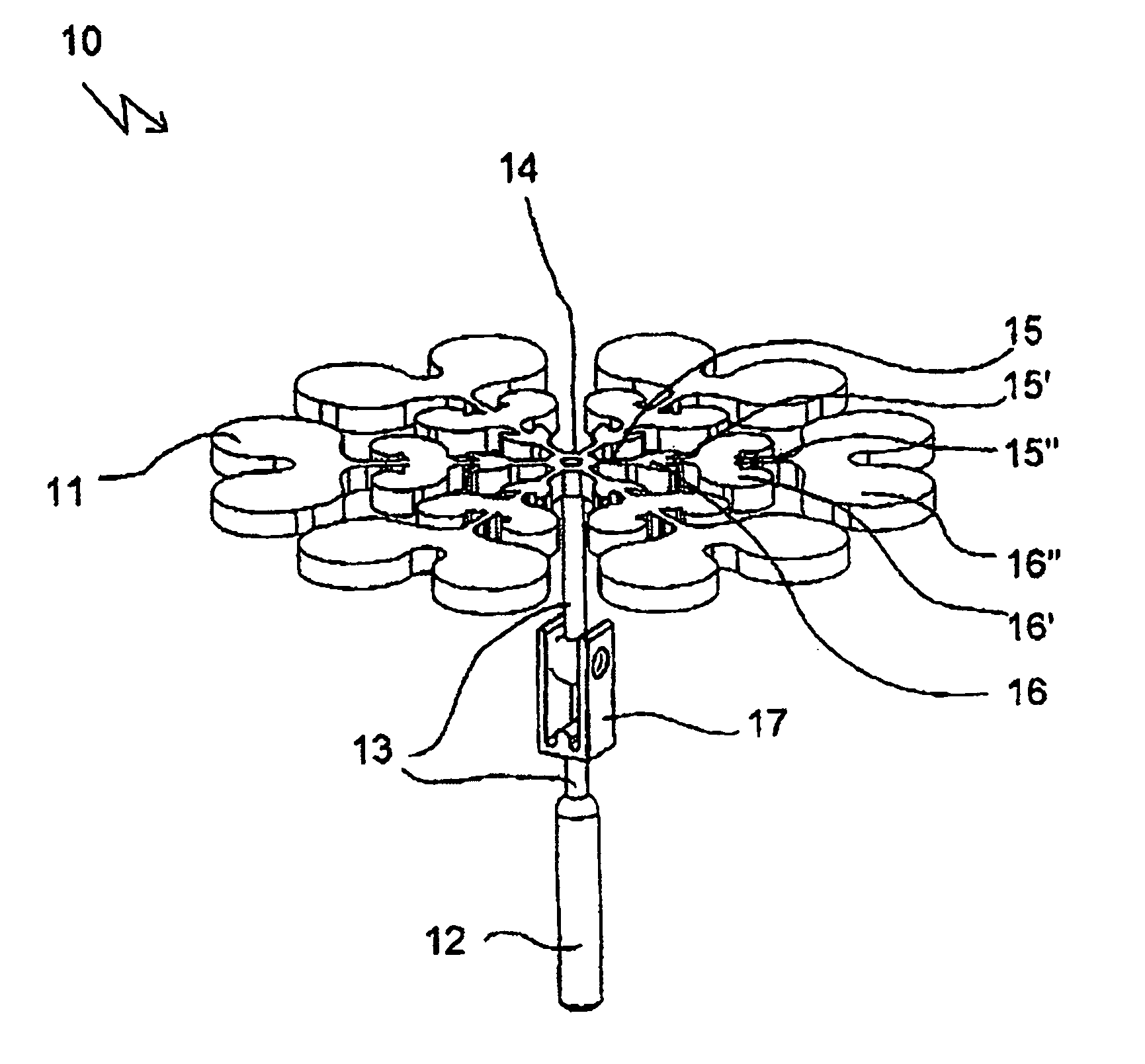 Auditory ossicle prosthesis with variable coupling surfaces