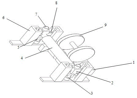 Four-wheel drive braking force detection aided experiment device and experiment method