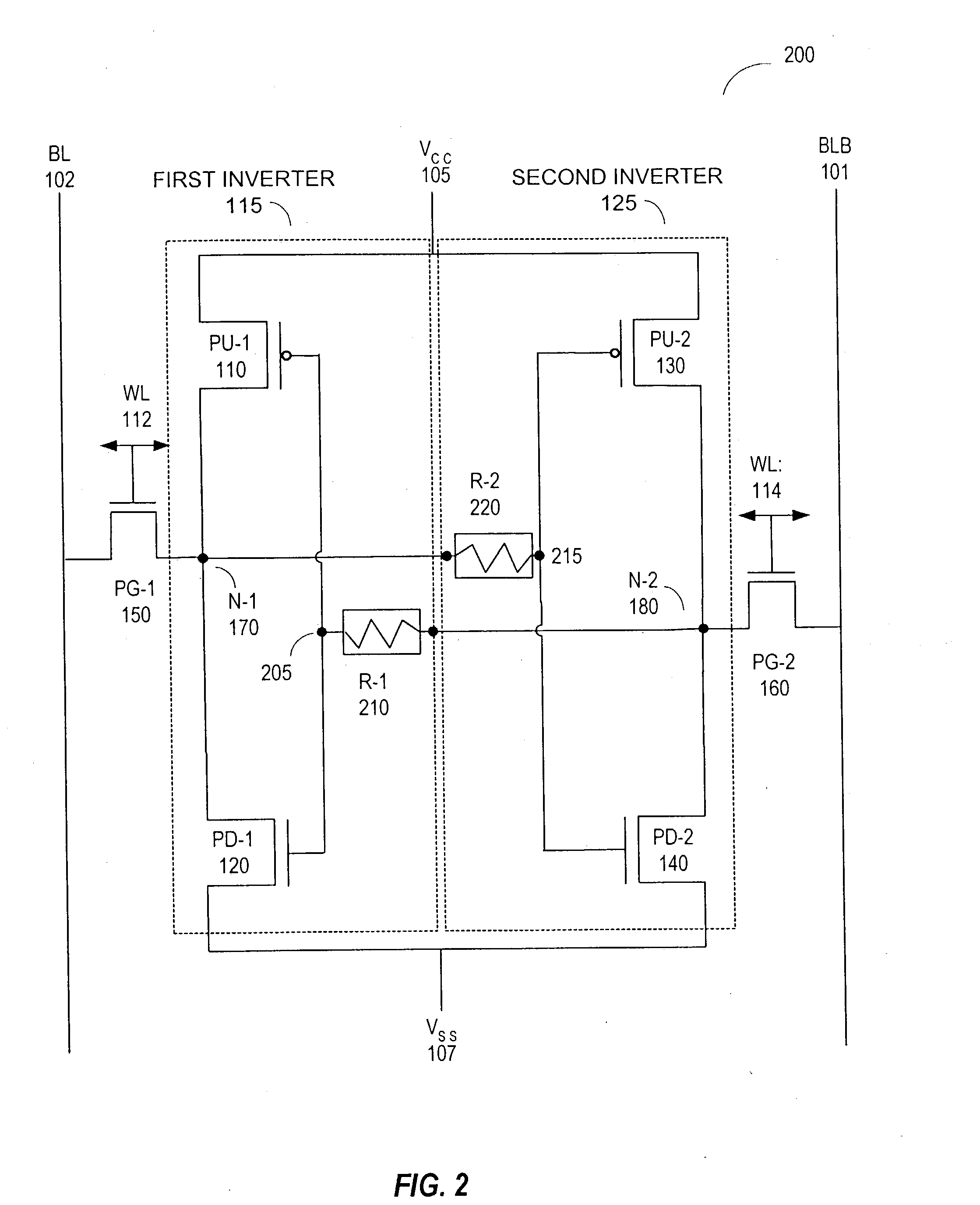 SRAM cell design with high resistor CMOS gate structure for soft error rate improvement