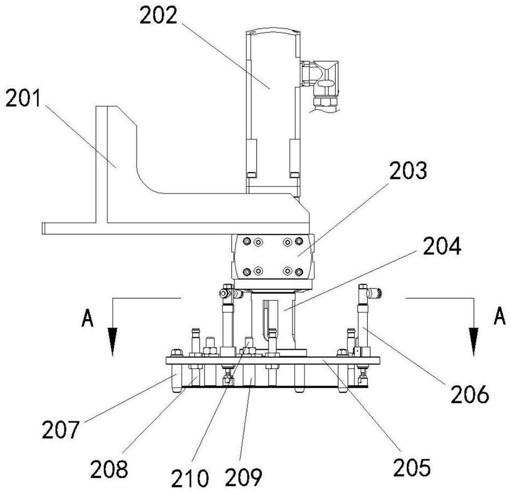 An automatic feeding and grabbing device for parts with rough surface