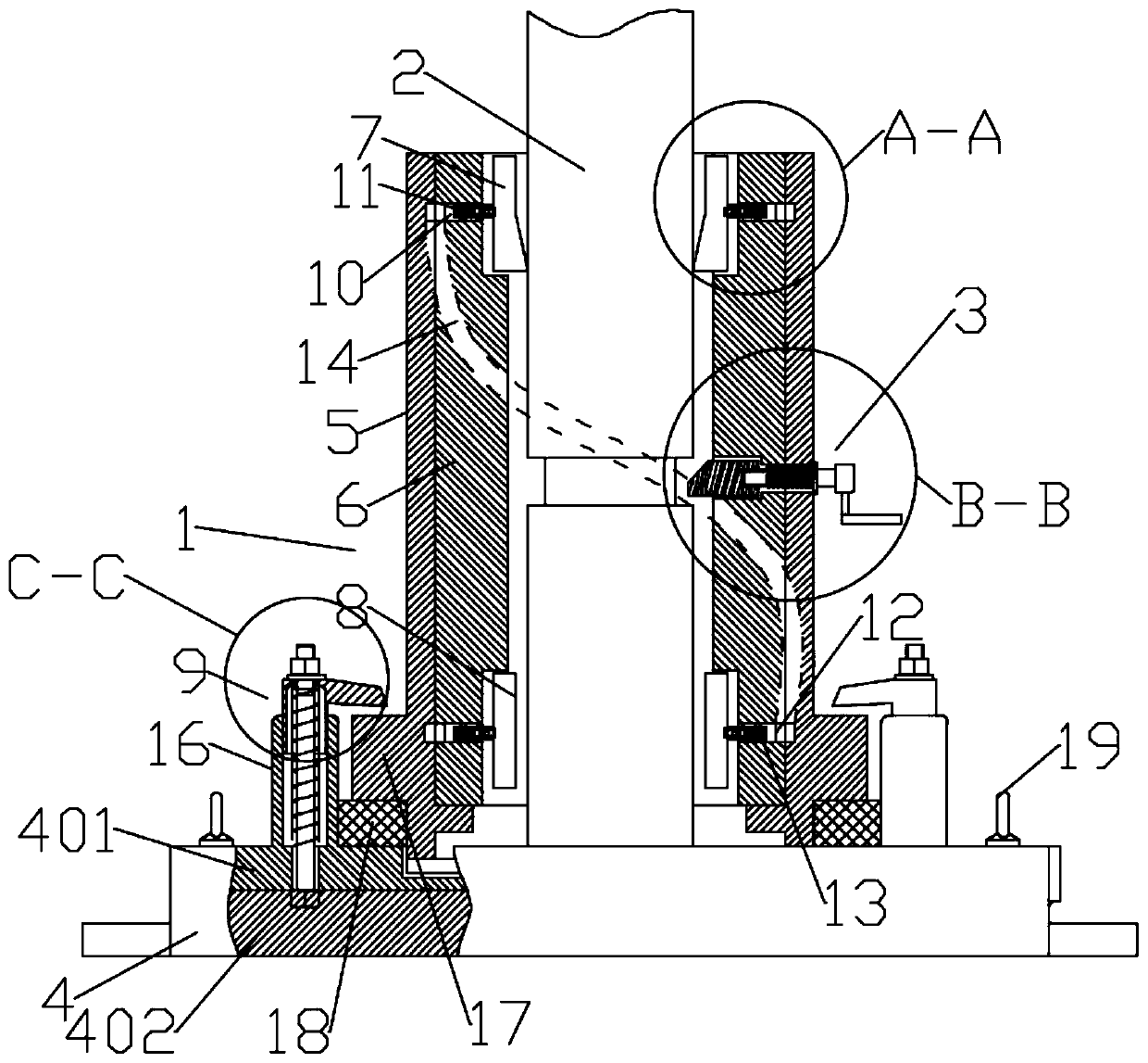 Detachable wind-resistant street lamp