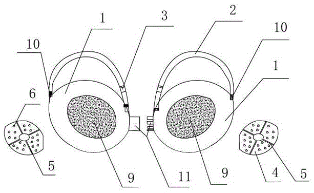 Separation-type brassiere