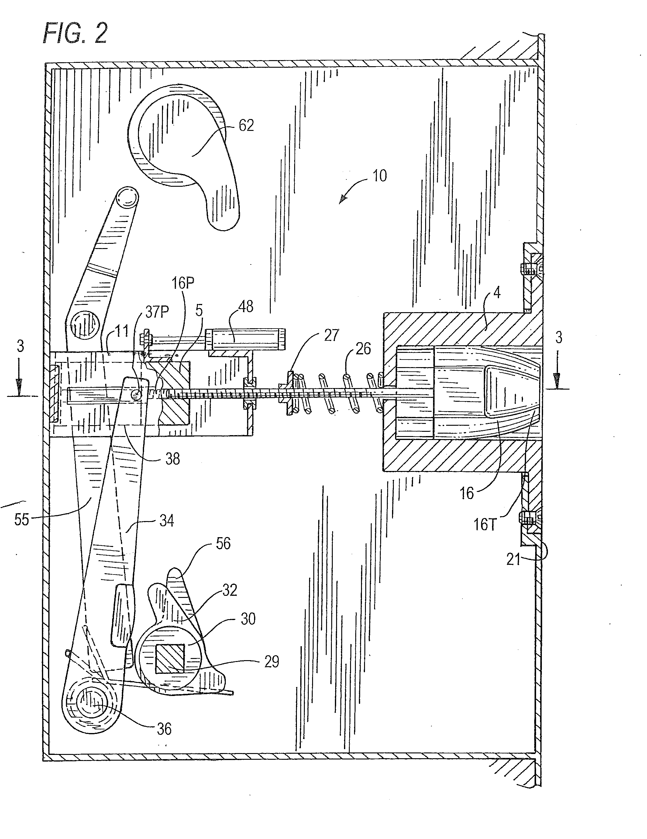 Magnetic door lock assembly