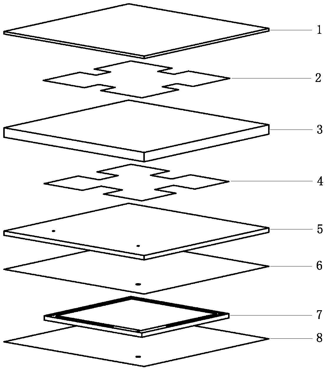 Double-layer Fractal Microstrip RF Packaged Antenna Based on Cavity Structure