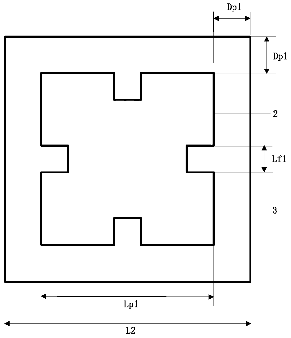 Double-layer Fractal Microstrip RF Packaged Antenna Based on Cavity Structure