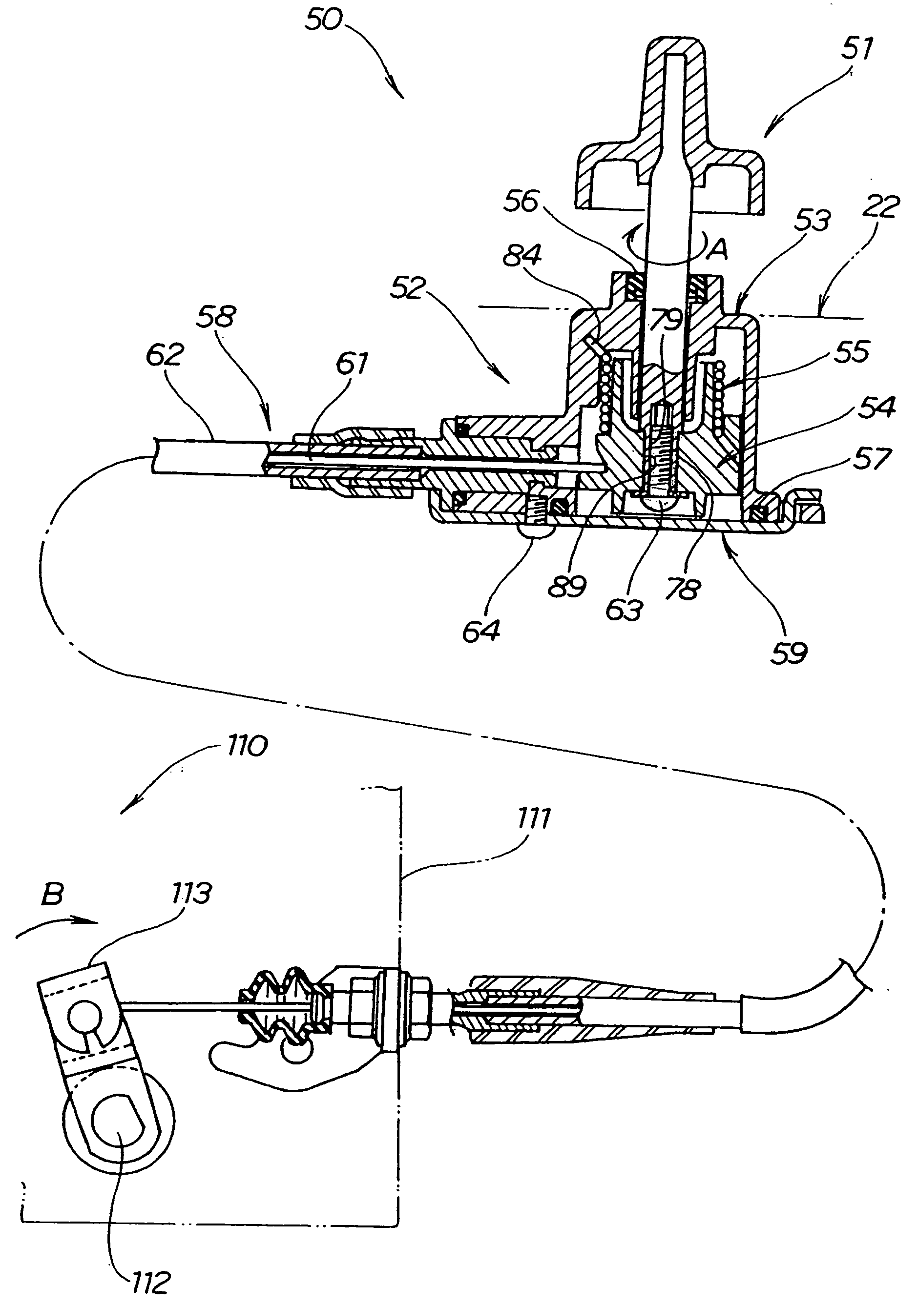 Locking assembly for motor vehicle of saddle riding type